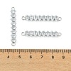 SHEGRACE Brass Pave Clear Cubic Zirconia Connector Charms XGRQ3P157-642P-3