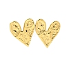 304 Stainless Steel Heart Stud Earrings for Women EJEW-U020-15G-1