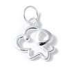 925 Sterling Silver Chinese Zodiac Outline Charms STER-P066-02S-11-1