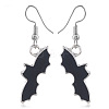 Halloween Theme Alloy Enamel Black Dangle Earrings FS-WG50C46-04-1