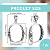 1Pc 925 Sterling Silver Basket Pendant Settings STER-BC0003-36-2