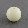 Solid Chunky Bubblegum Acrylic Ball Beads SACR-R835-6mm-10-1
