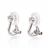 925 Sterling Silver Clip-on Earring Findings STER-T008-155P-1