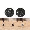 304 Stainless Steel Textured Disc Charms STAS-Q336-11B-B-3