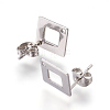 Tarnish Resistant 304 Stainless Steel Stud Earring Findings for Dangle Charms LS-STAS-L216-06A-P-1