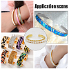 1Pc Brass Cuff Bangles for Men Women BJEW-UN0001-43-7