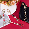 4Pcs 4 Colors Alloy Enamel Purse Strap Extenders FIND-BBC0002-46B-4