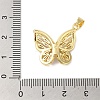 Rack Plating Brass & Cubic Zirconia Pendants KK-L216-014G-01-3