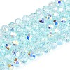 Transparent Glass Beads Strands EGLA-N016-4mm-M-4