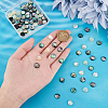   90Pcs 3 Colors Acrylic Imitation Shell Cabochons MACR-PH0001-65A-3