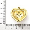 Brass Micro Pave Cubic Zirconia Pendants KK-S511-23G-3