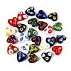 Handmade Millefiori Glass Beads LAMP-N024-43-1