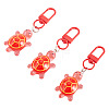 3Pcs Resin Tortoise Pendant Decorations HJEW-TA0001-39D-2