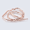 Electroplated Non-magnetic Synthetic Hematite Multi-Strand Links Strands G-E495-11B-01-2