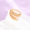 304 Stainless Steel Cuff Open Rings for Women SA-CBA4160-31G-1
