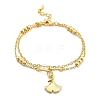 Brass Multi-strand Bracelets BJEW-U020-14G-4