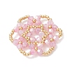 Glass Seed Beaded Pendants PALLOY-MZ01245-01-3