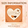 Wood Heart Shape Anniversary Commemorative Display Decorations AJEW-WH00424-005-2