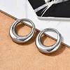 316 Surgical Stainless Steel Hoop Earrings EJEW-G416-42C-P-2