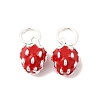 925 Sterling Silver Enamel Red Strawberry Charms STER-K188-01S-1