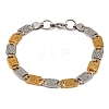 304 Stainless Steel Mariner Link Chain Bracelets BJEW-B078-59GP-1