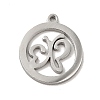 Non-Tarnish 304 Stainless Steel Pendants STAS-J040-20B-P-2