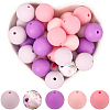 Round Silicone Focal Beads SIL-SP0001-16C-6