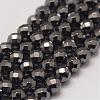 Grade AA Magnetic Synthetic Hematite Bead Strands G-P258-10-6mm-1