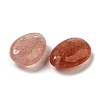 Natural Strawberry Quartz Teardrop Charms G-M410-01-10-2