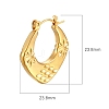 Cross-border European and American Fashion Geometric Square Stainless Steel Hoop Earrings PW-WGF982E-01-2