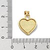 Brass Micro Pave Clear Cubic Zirconia Pendants KK-A221-19E-G-3