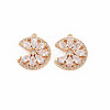 Brass Micro Pave Cubic Zirconia Charms KK-S364-269C-1