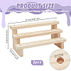 3-Layer Detachable Wood Display Riser Stands for Lollipops Ice Cream ODIS-WH0078-25B-2