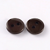 2-Hole Flat Round Resin Sewing Buttons for Costume Design BUTT-E119-36L-02-2