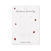 Rectangle Strawberry Earring Display Cards CDIS-P007-K01-1