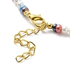 Lampwork Evil Eye & Glass Seed Beaded Necklace Bracelet SJEW-JS01247-6