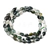 Natural Moss Agate Beads Strands G-B159-A09-3