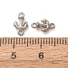 304 Stainless Steel Connector Charms STAS-N124-61P-3