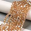 Transparent Electroplate Glass Beads Strands LS-EGLA-A039-T4mm-B18-4