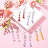 Natural Mixed Gemstone Dangle Earrings EJEW-JE05345-4