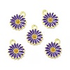 Alloy Enamel Charms FIND-H035-01G-LG-4