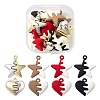 16Pcs 8 Style Spray Painted Alloy Pendants FIND-LS0001-63-1