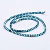 Electroplate Non-Magnetic Synthetic Hematite Beads Strands G-F562-03-E-3
