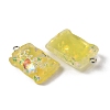 Transparent Resin Pendants RESI-TAC0005-010-2