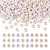 500Pcs 5 Style Plating Acrylic Beads PACR-BY0001-01-9