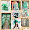 20 Yards Polyester Gradient Pleated Lotus Leaf Lace Fabric DIY-GA0009-90-5