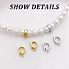 2Pcs 2 Colors 925 Sterling Silver Fold Over Clasp STER-GO0001-33-6