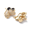 Rack Plating Brass Micro Pave Cubic Zirconia Charms KK-P231-02G-3