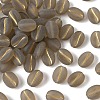 50Pcs Transparent Frosted Acrylic Beads FACR-YW0001-09A-1