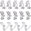 24Pcs Brass Clip-on Earring Findings FIND-SC0013-11P-1